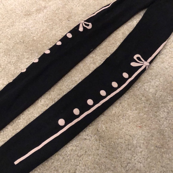 ModCloth Bow lace up detail tights - Picture 2 of 3